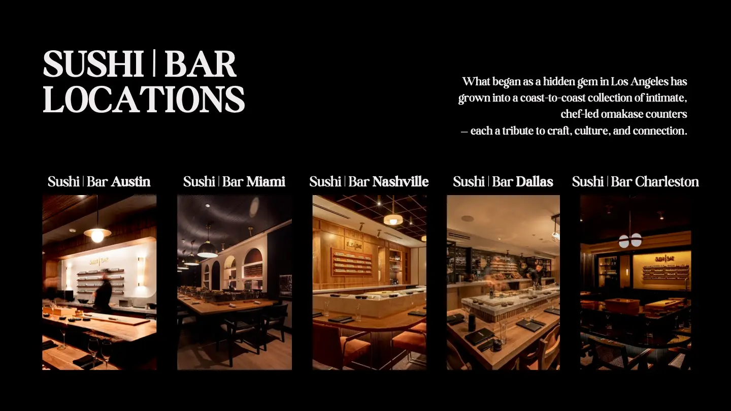 Sushi | Bar Hospitality Private Events